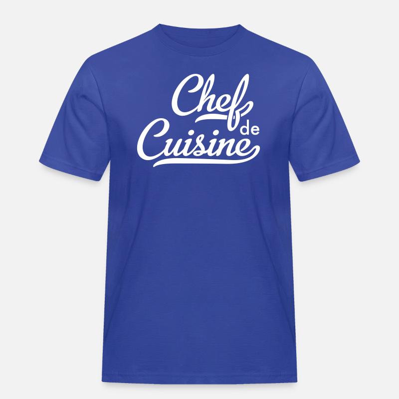 Chef de Cuisine - Männer Workwear T-Shirt - Royalblau