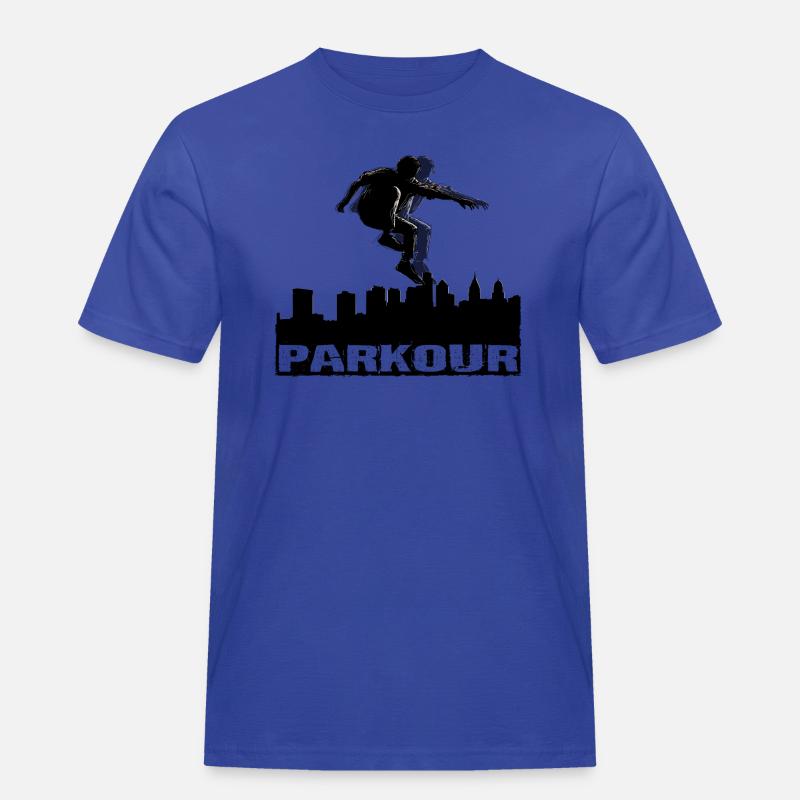 Parkour - Männer Workwear T-Shirt - Royalblau
