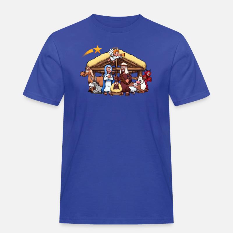 Presepe - Maglietta da lavoro per uomo - blu royal