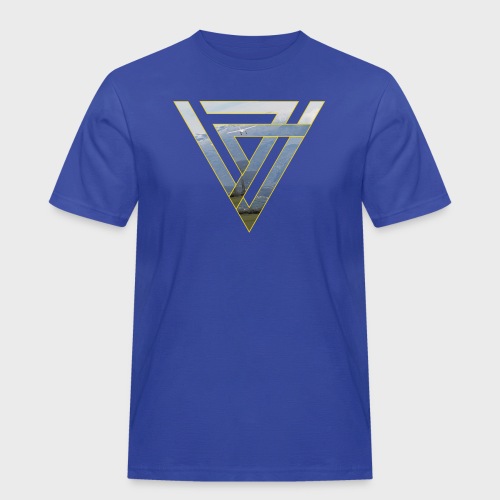 Triangle Plane - Männer Workwear T-Shirt
