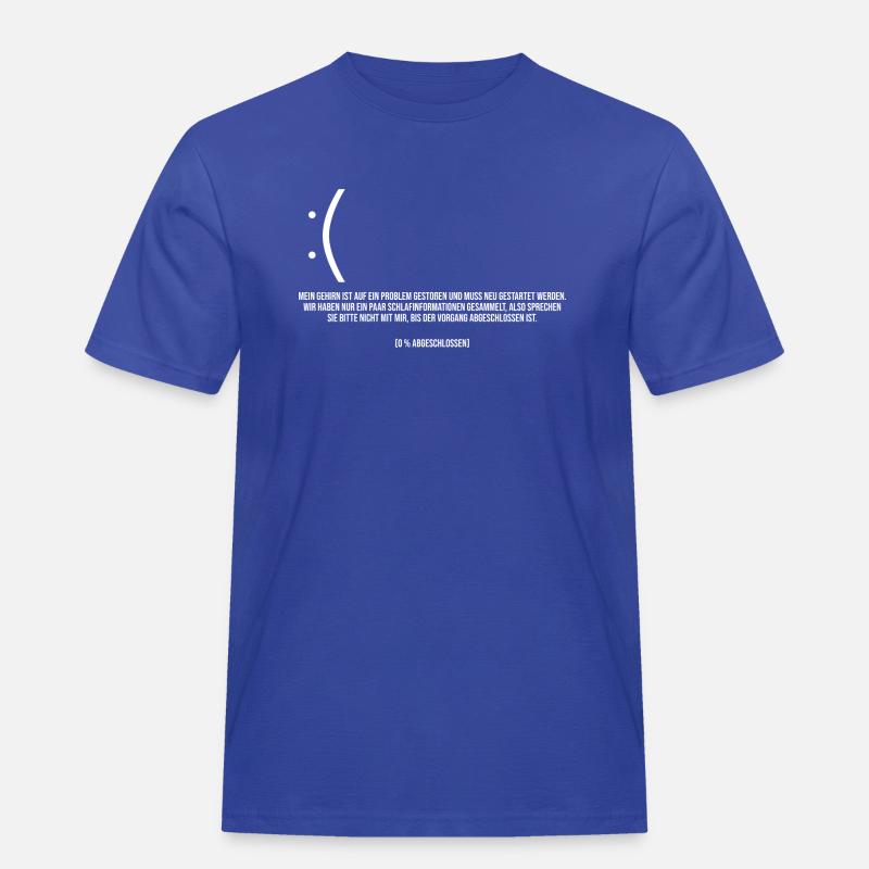 Computer Blauer bildschirm error - Männer Workwear T-Shirt - Royalblau