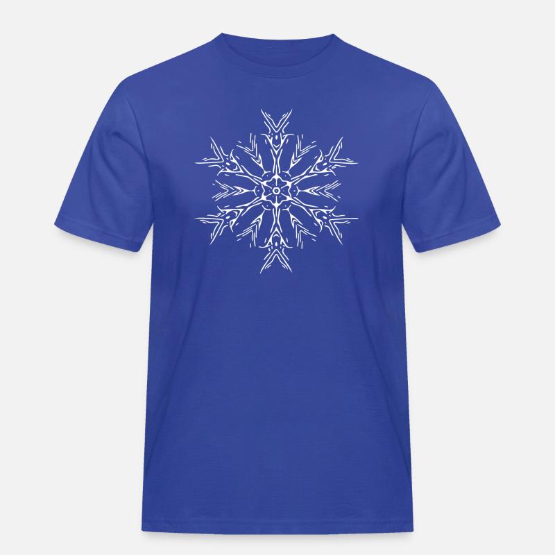 Mandala Lines Abstract Shape Pattern - T-shirt Workwear homme - bleu royal