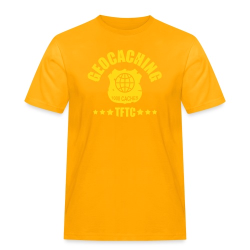 geocaching - 1000 caches - TFTC / 1 color - Männer Workwear T-Shirt