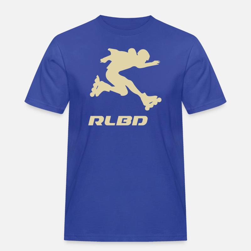 skater jump Rollerblader hell - Männer Workwear T-Shirt - Royalblau