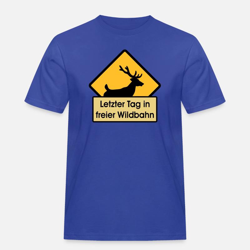 Junggeselle - Männer Workwear T-Shirt - Royalblau