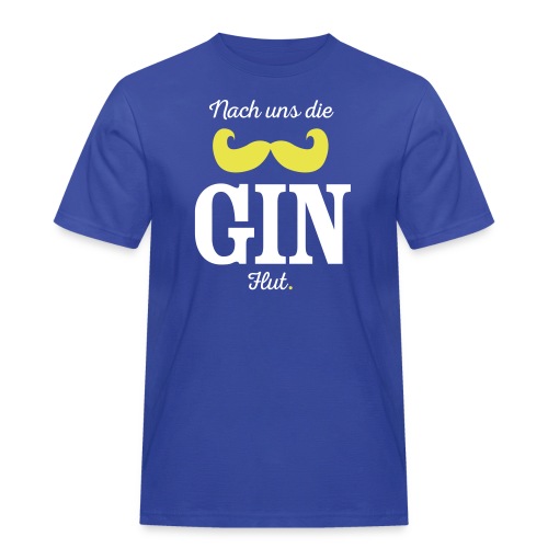 Nach uns die Gin-Flut - Männer Workwear T-Shirt