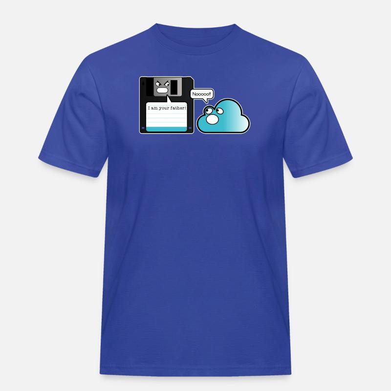 Diskette Cloud Speicher Vater Computer Witz - Männer Workwear T-Shirt - Royalblau