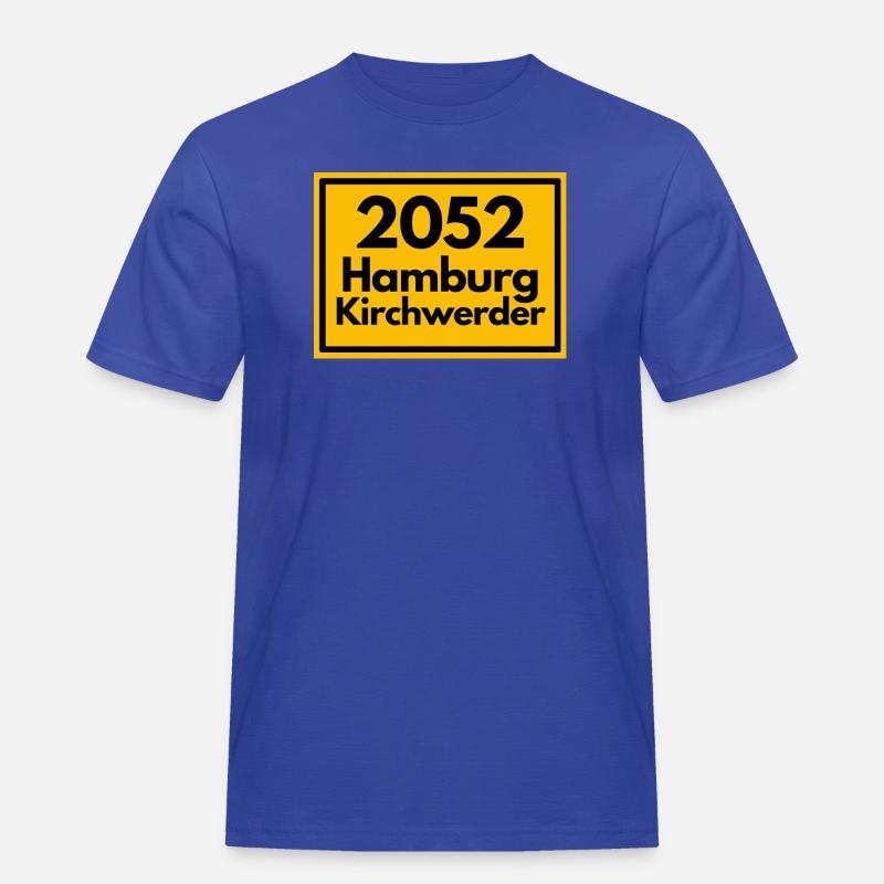 OLD POSTCODE POSTCODE 2053 HAMBURG KIRCHWERDER - Men's Workwear T-Shirt - royal blue