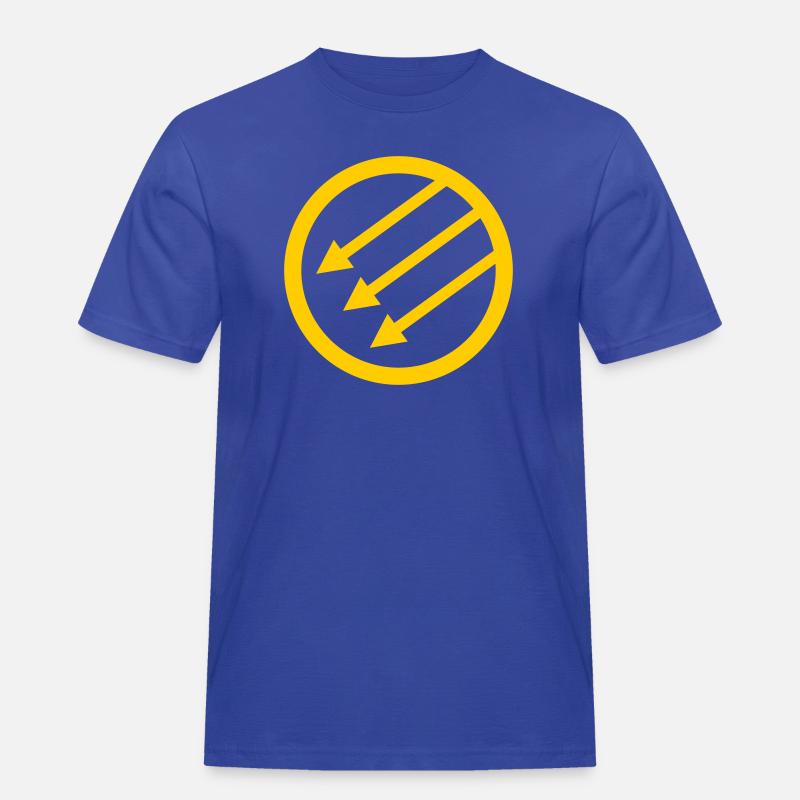 Iron Front / Eiserne Front / Järnfronten - Männer Workwear T-Shirt - Royalblau