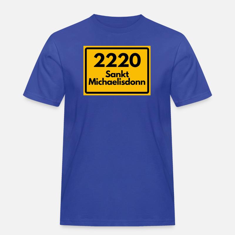 OLD POSTCODE POSTCODE 2220 SANKT MICHAELISDONN - Men's Workwear T-Shirt - royal blue