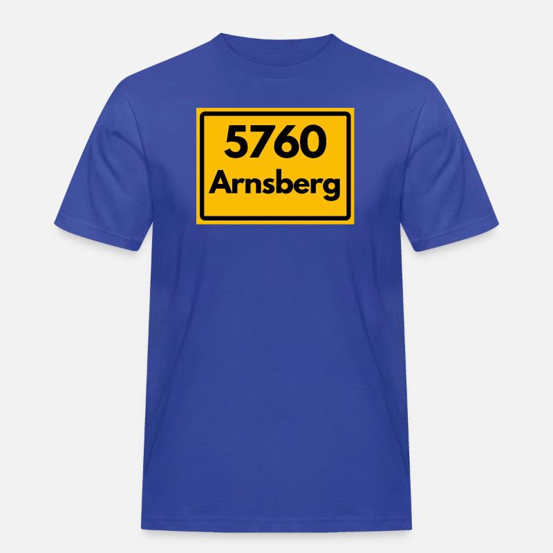 OLD POSTCODE POSTCODE RETRO 5760 ARNSBERG - Men's Workwear T-Shirt - royal blue
