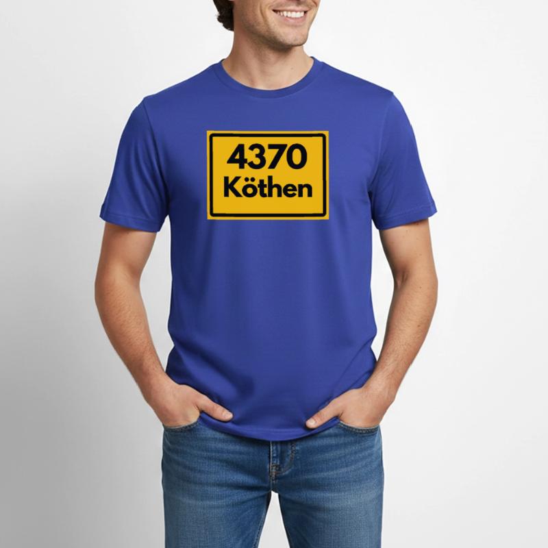 OLD POSTCODE ZIP CODE 4370 KÖTHEN HEIMATSTOLZ Men's Workwear T-Shirt