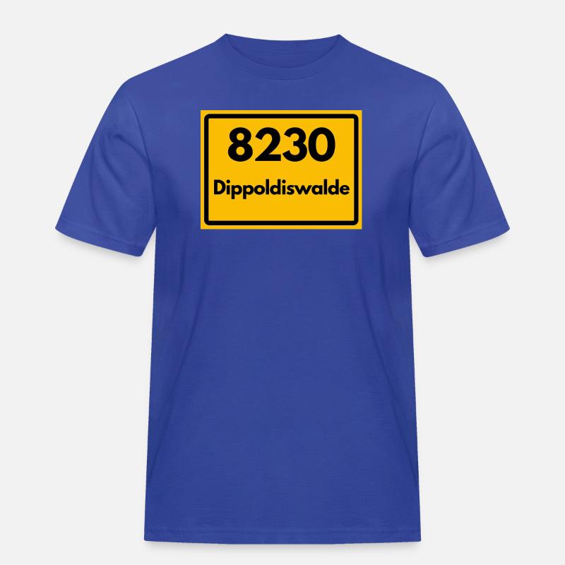 ANCIEN CODE POSTAL 8230 DIPPOLDISWALDE SAXONY - T-shirt Workwear homme - bleu royal