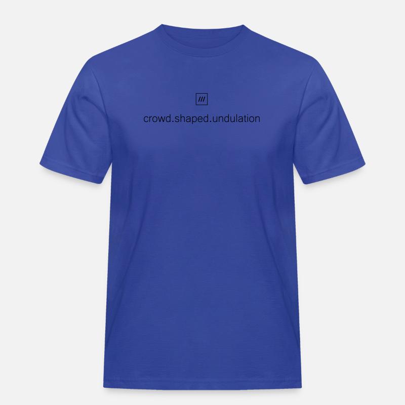 What3Words Amex (crowd.shaped.undulation) - Men's Workwear T-Shirt - royal blue