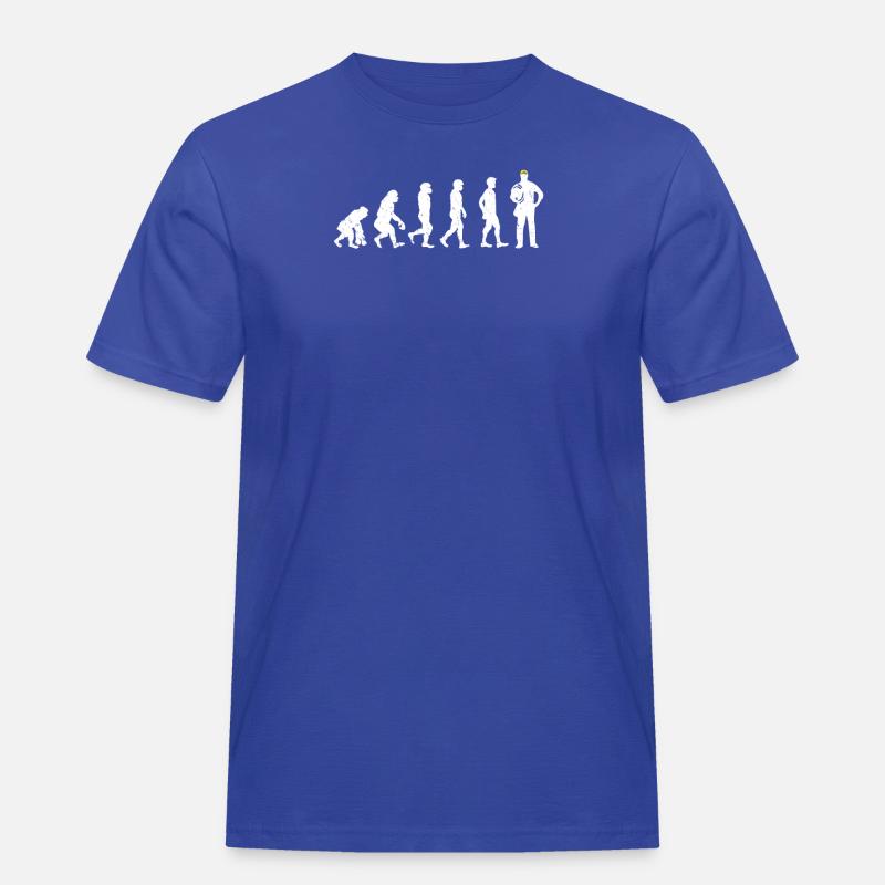 Elektriker Evolution Geschenk - Männer Workwear T-Shirt - Royalblau