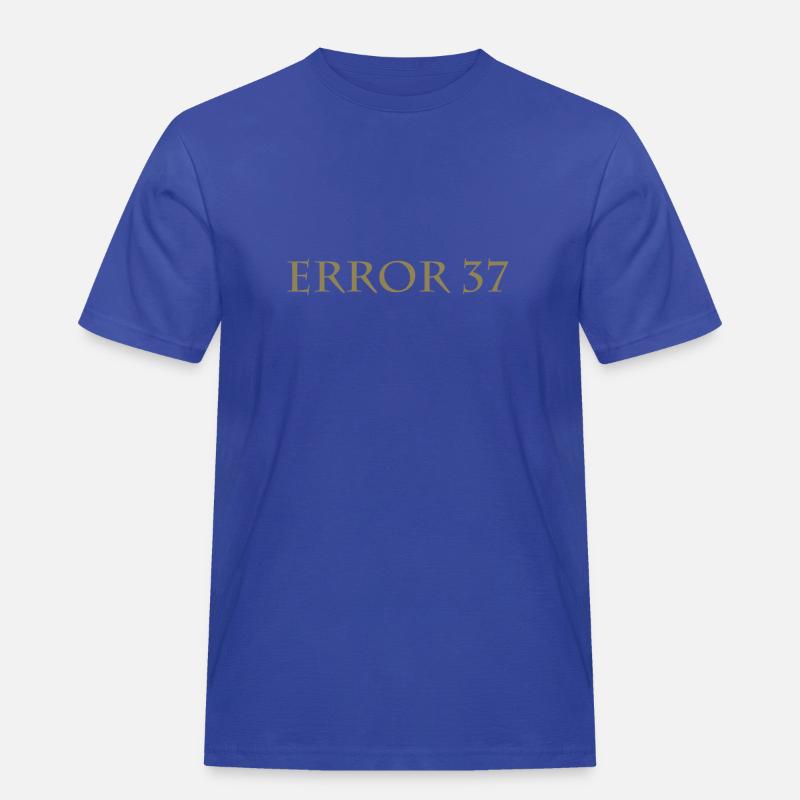 Error 37 - Männer Workwear T-Shirt - Royalblau