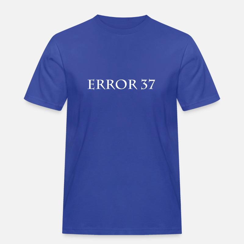 Error 37 - Männer Workwear T-Shirt - Royalblau