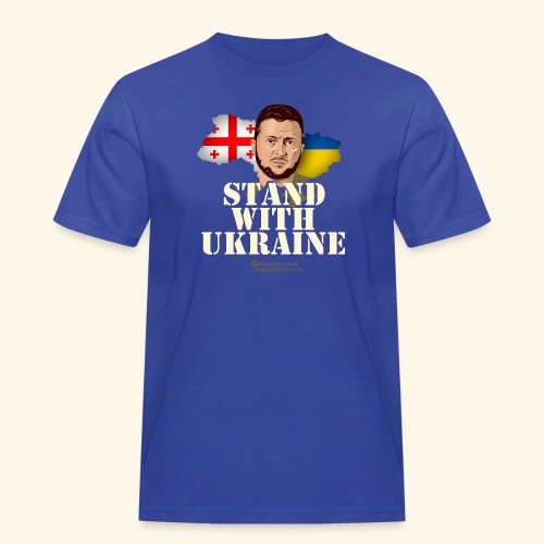 Ukraine Georgien Selenskyj - Männer Workwear T-Shirt