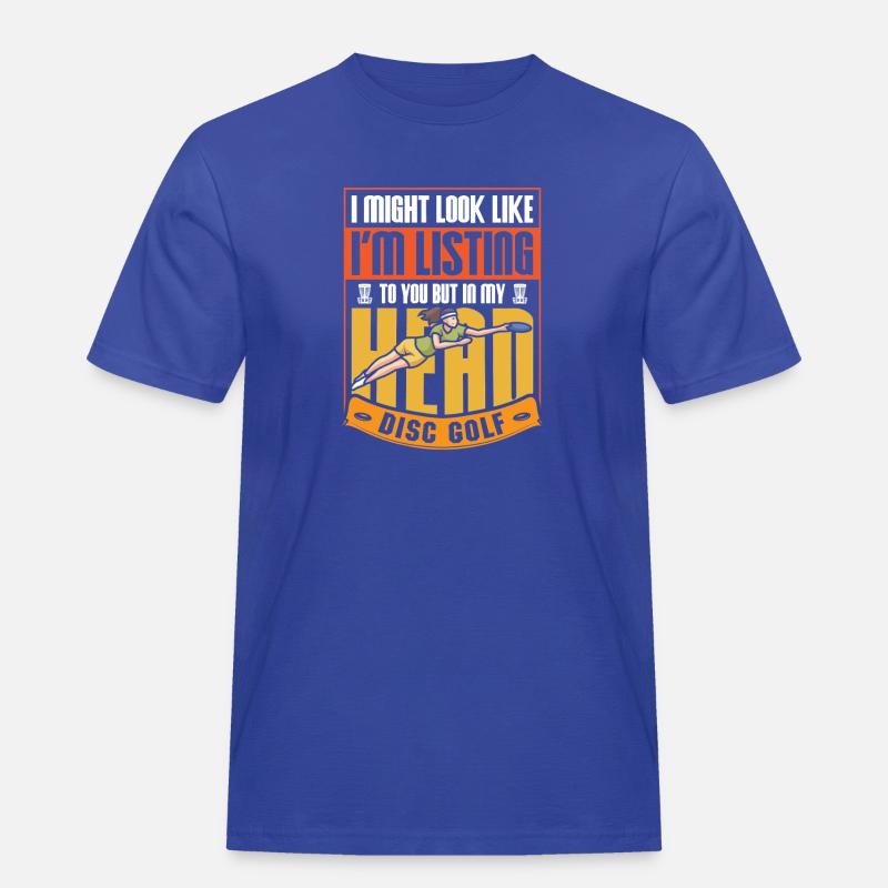 Disc Golf Geschenke Discgolf - Männer Workwear T-Shirt - Royalblau