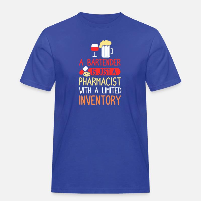 Barkeeper Kellner bartender Barmann - Männer Workwear T-Shirt - Royalblau