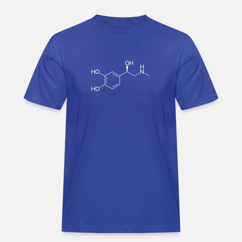 Adrenalin Molekül - weiß - Männer Workwear T-Shirt - Royalblau