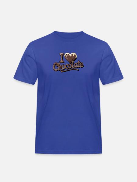Chocolate Passion I Love Chocolate - Men's Workwear T-Shirt - royal blue