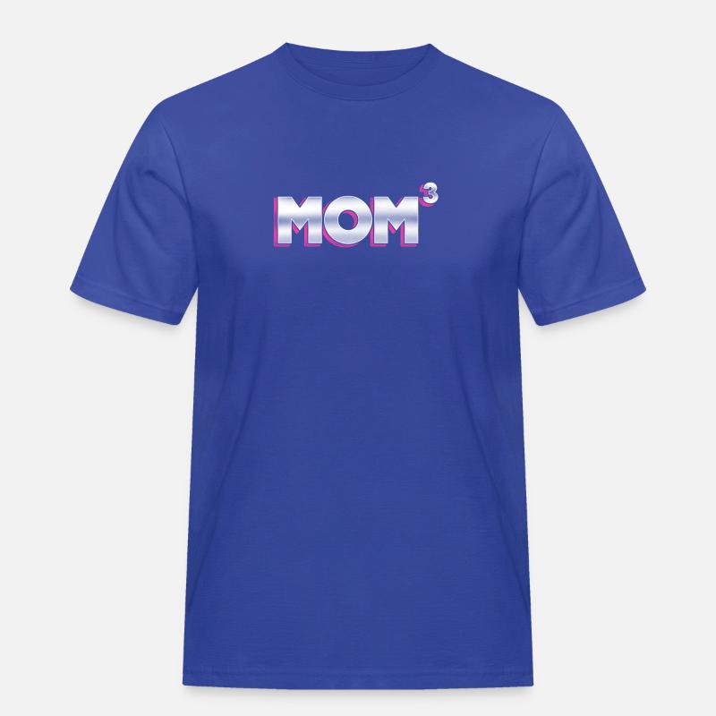 Mutter von 3 / Geschenk - Männer Workwear T-Shirt - Royalblau