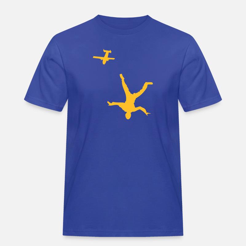 HeadDown with skyvan - Männer Workwear T-Shirt - Royalblau