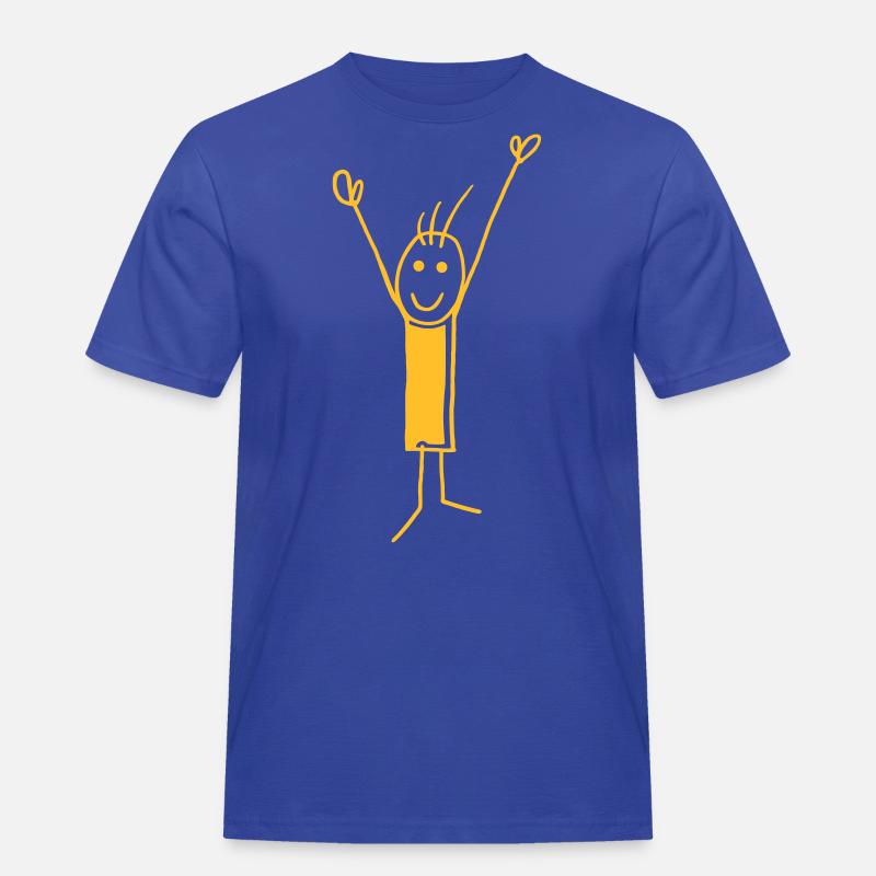 Yeah... - V - Männer Workwear T-Shirt - Royalblau