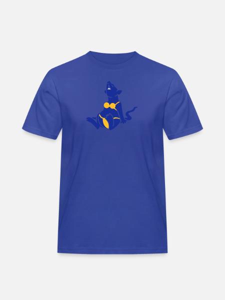 rat en bikini / rat at the beach (3c) - T-shirt Workwear homme - bleu royal