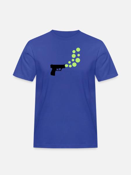 bubble gun - T-shirt Workwear homme - bleu royal