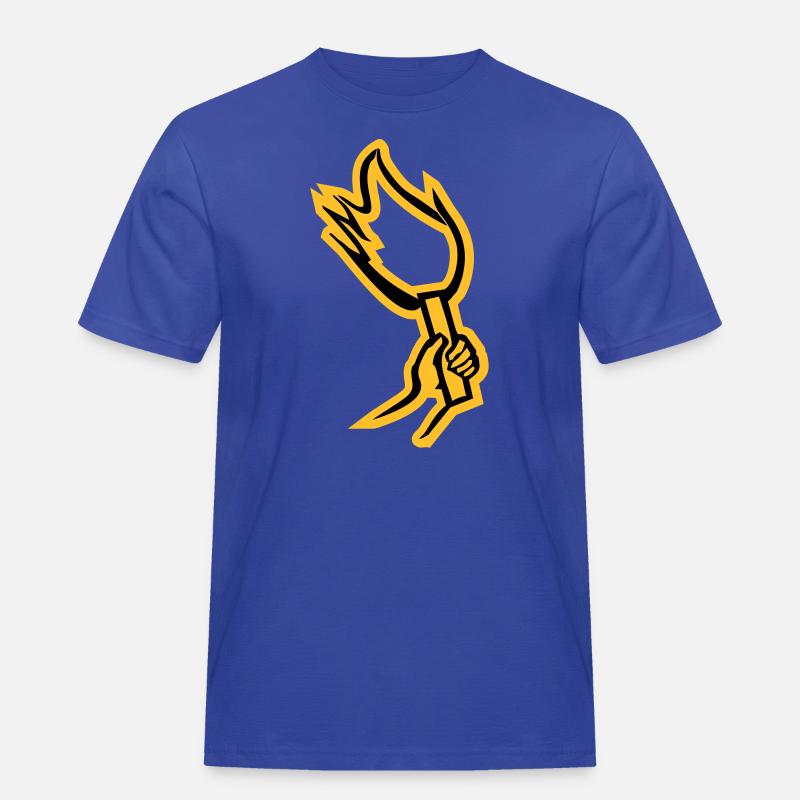 pyrotechnik - Männer Workwear T-Shirt - Royalblau