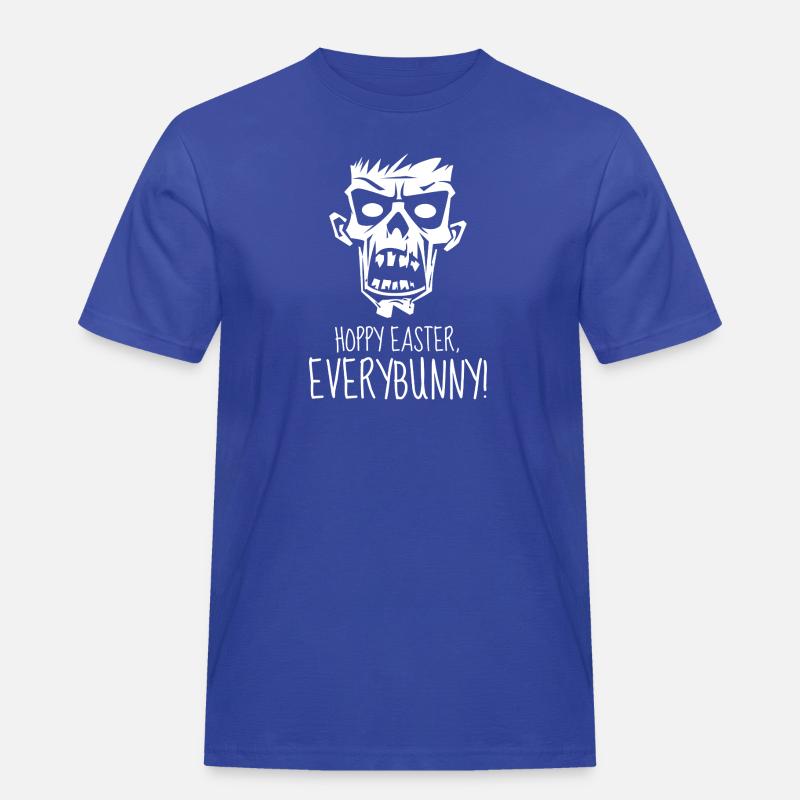 Face - Hoppy Easter, Everybunny! - Männer Workwear T-Shirt - Royalblau