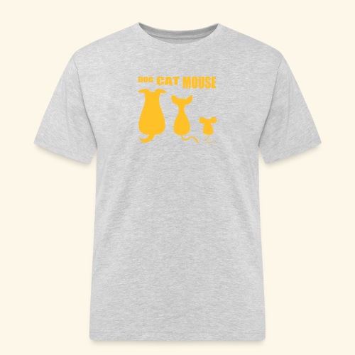 dog cat mouse - Männer Workwear T-Shirt