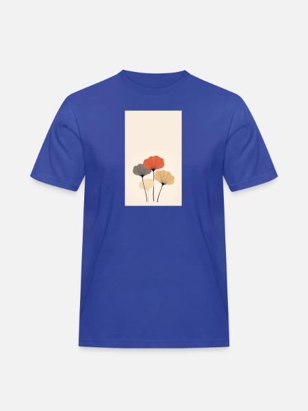 Ginkgo - Men's Workwear T-Shirt - royal blue
