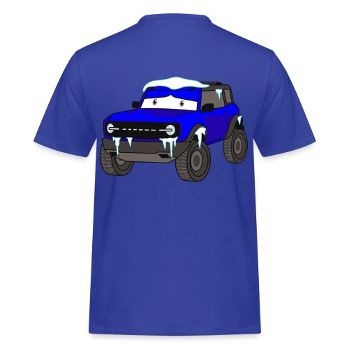 SCALE RC OFFROAD CAR IN WINTER SEASON FROZEN EMOJI - Männer Workwear T-Shirt