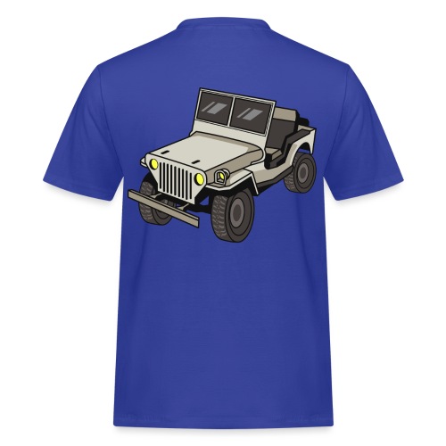 SCALE TRIAL 4X4 WILLYS OFFROAD MILITARY RC TRUCK - Männer Workwear T-Shirt