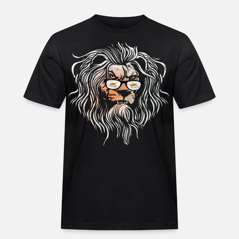Zypern - Männer Workwear T-Shirt - Schwarz