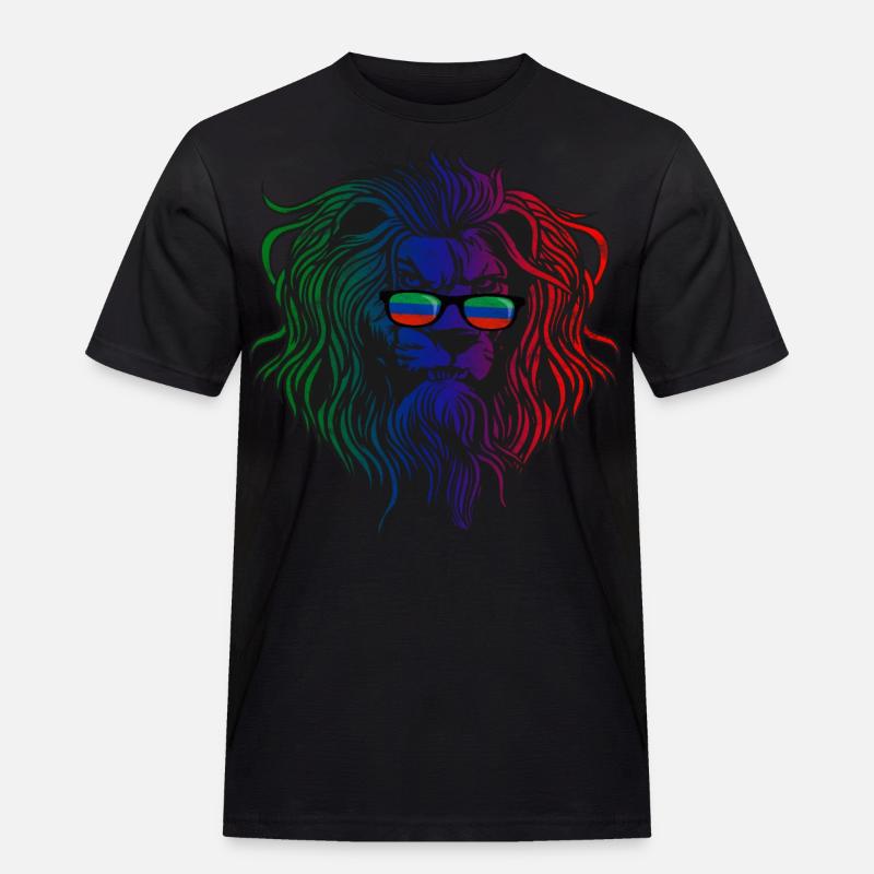 Dagestan - Männer Workwear T-Shirt - Schwarz