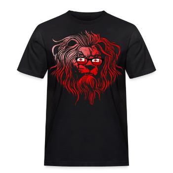 Tonga - Men's Workwear T-Shirt - black - Front - AI Model Male 178 light (178cm)