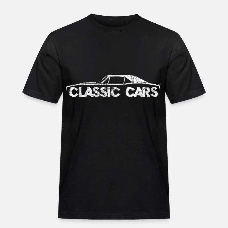 Auto - Männer Workwear T-Shirt - Schwarz