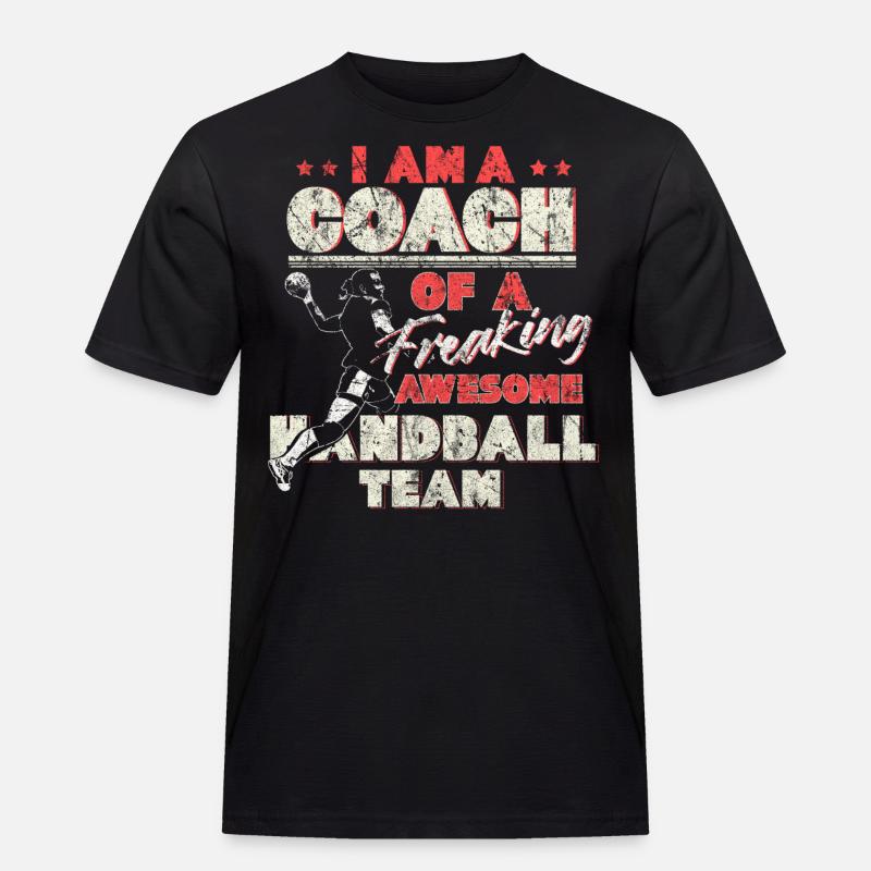 Trainer Handball - Männer Workwear T-Shirt - Schwarz
