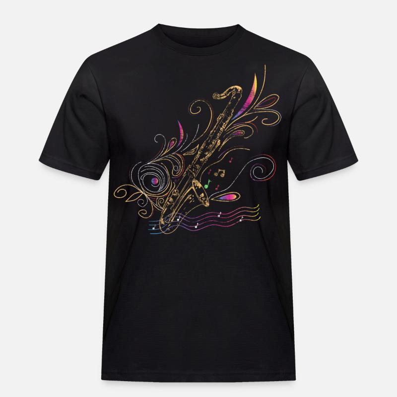 Bassklarinette Geschenkidee - Männer Workwear T-Shirt - Schwarz
