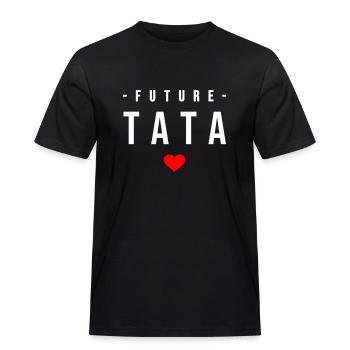 FUTURE TATA - Men's Workwear T-Shirt - black - Front - AI Model Male 178 light (178cm)