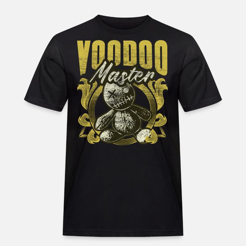 Voodoo Puppe Spruch Geschenkidee - Männer Workwear T-Shirt - Schwarz