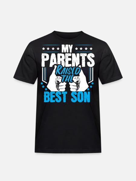 Bester Sohn Junge Geschenk - Männer Workwear T-Shirt - Schwarz
