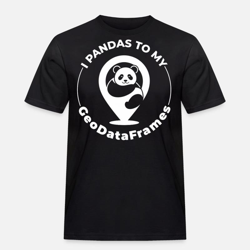 GeoDataFrames Pandas GIS Python Programmierung - Männer Workwear T-Shirt - Schwarz