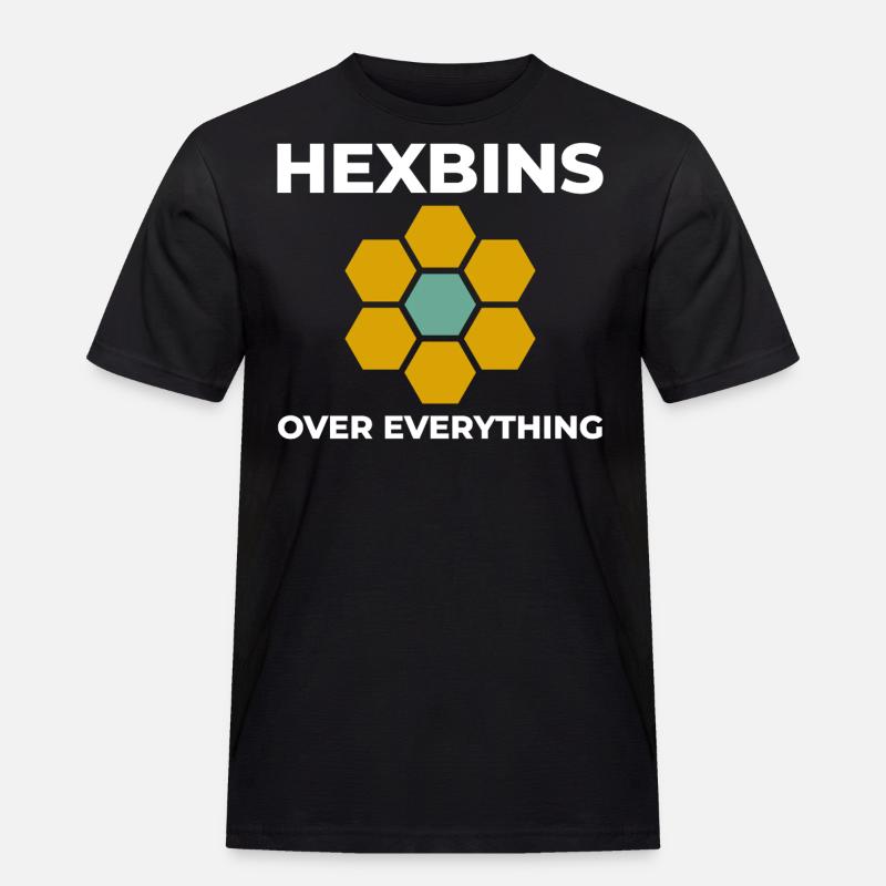 Hexbins Datenvisualisierung GIS Mapping Räumlich - Männer Workwear T-Shirt - Schwarz