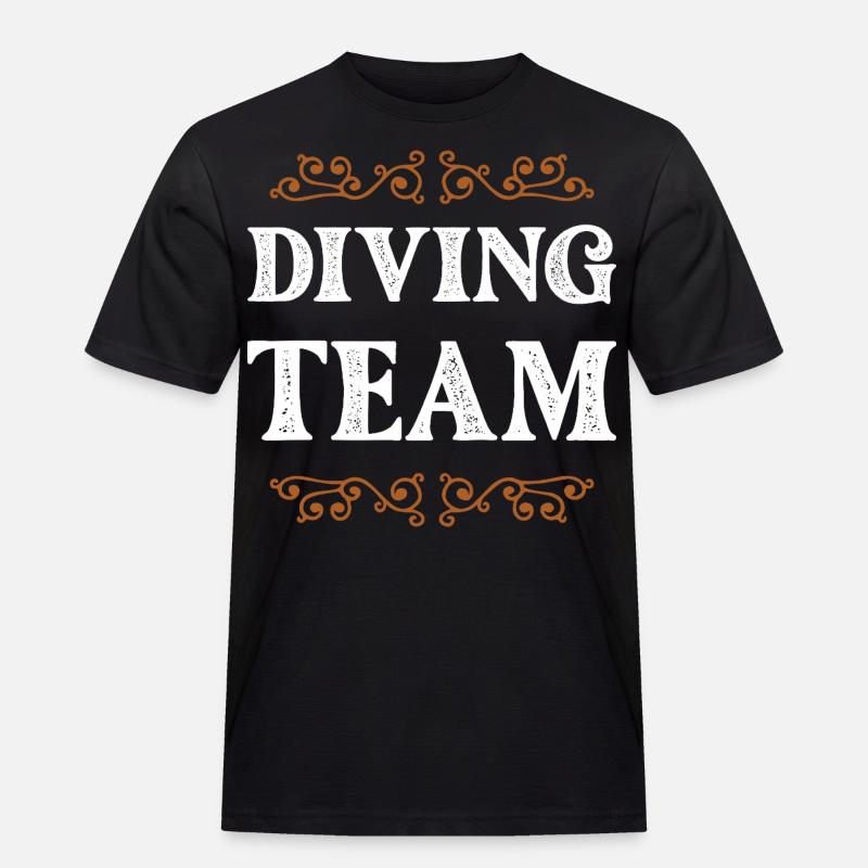 Diving Crew - Männer Workwear T-Shirt - Schwarz