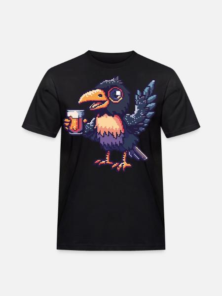 Bière Raven Crow Pixel - T-shirt Workwear homme - noir